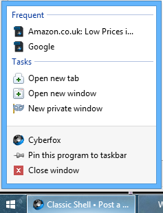 Cyberfox Taskbar Jump List.png