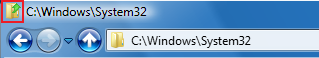 Titlebar: folder icon