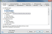 Start Menu Settings