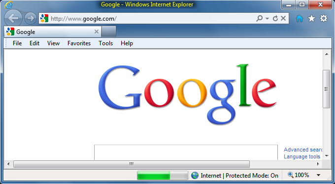 Custom title bar and status bar in Internet Explorer 9